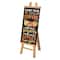 Glitzhome® 32" Double-Sided Wooden Easel Accent with Changeable Board